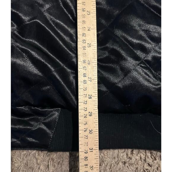 Vintage Y2k NBA G-III Bulls Reversible Jacket 5XL Patches Snap Button Carl Banks - Picture 7 of 10